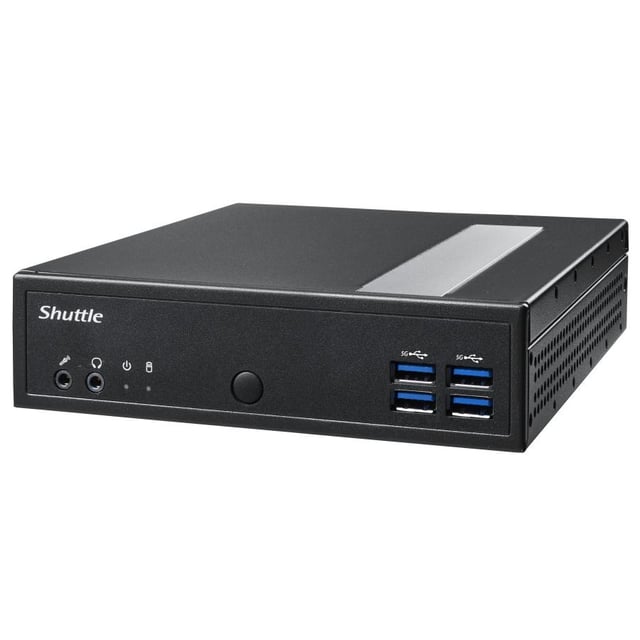 Shuttle PED-DL300EP1 DL3000EP XPC Slim PC, Intel N100, 8GB, 128GB M.2, 2.5 GBe x2, fanless, W10 IoT