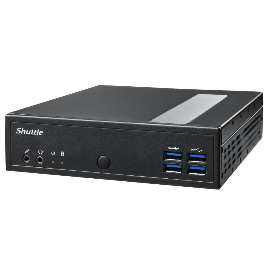 Shuttle PED-DL300EP1 DL3000EP XPC Slim PC, Intel N100, 8GB, 128GB M.2, 2.5 GBe x2, fanless, W10 IoT