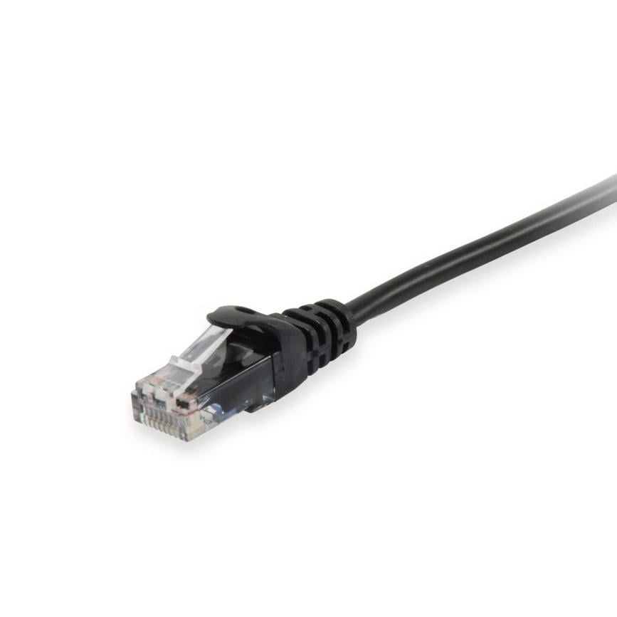 Equip 60305107101 Cat.6A U/UTP Patch Cable, 0.5m, Black, 0.5 m, Cat6a, RJ45, Black