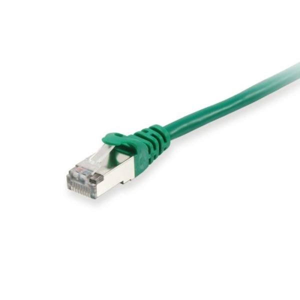 Equip 60640007101 Cat.6A S/FTP Patch Cable, Green, 0.15m, 0.15m, Cat6a, RJ45, Green