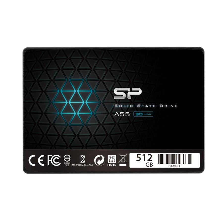 Silicon Power SP512GBSS3A55S25RR Power Ace A55RR SSD, 512GB, SATA3, 3D NAND, 550 MB/s