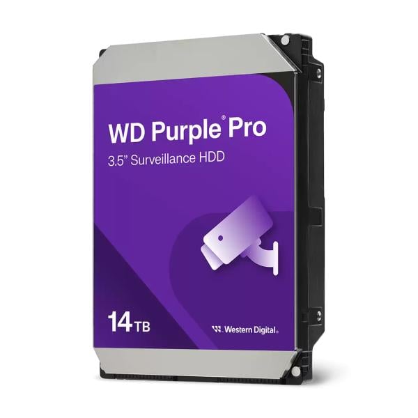 Western Digital WD142PURP Purple PRO Surveillance HDD, 14 TB, 3.5", SATA3, 256MB