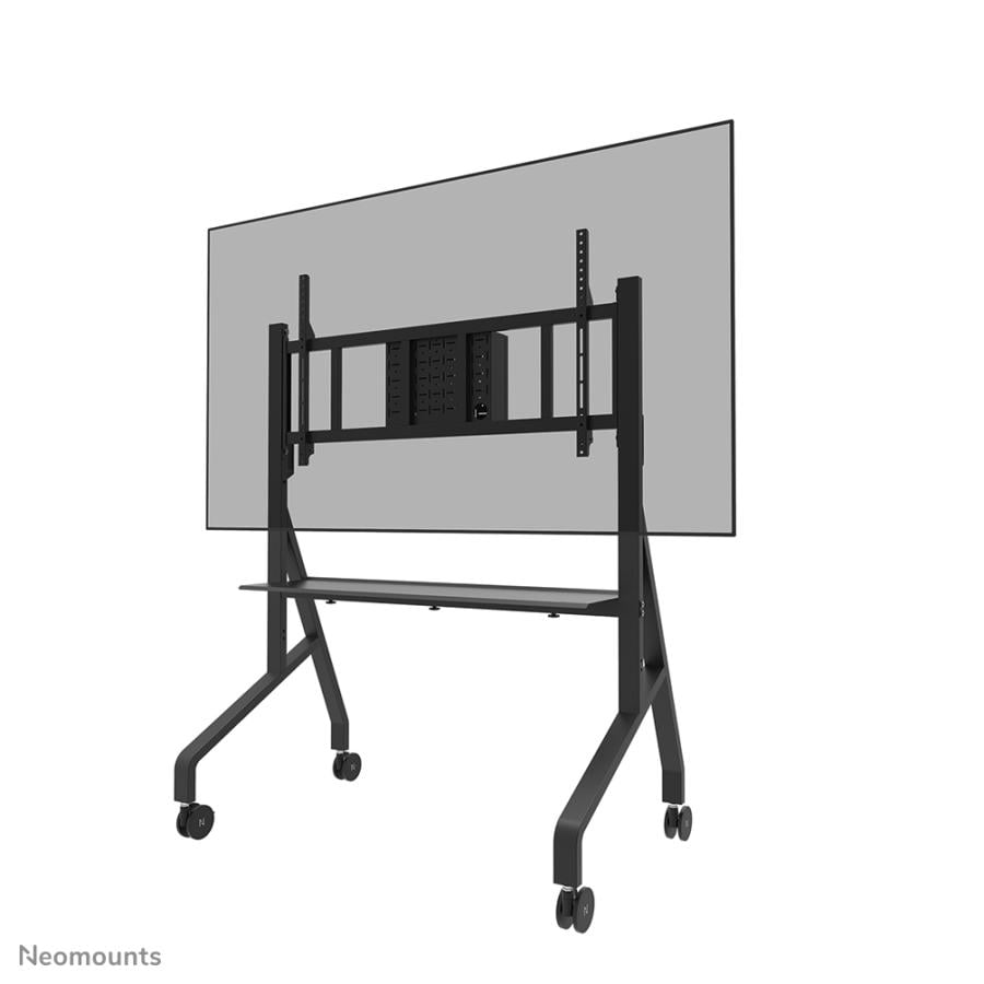 Neomounts FL50-575BL1 floor stand, Multimedia cart/trolley, Black, 65" - 110", 125 kg, Steel