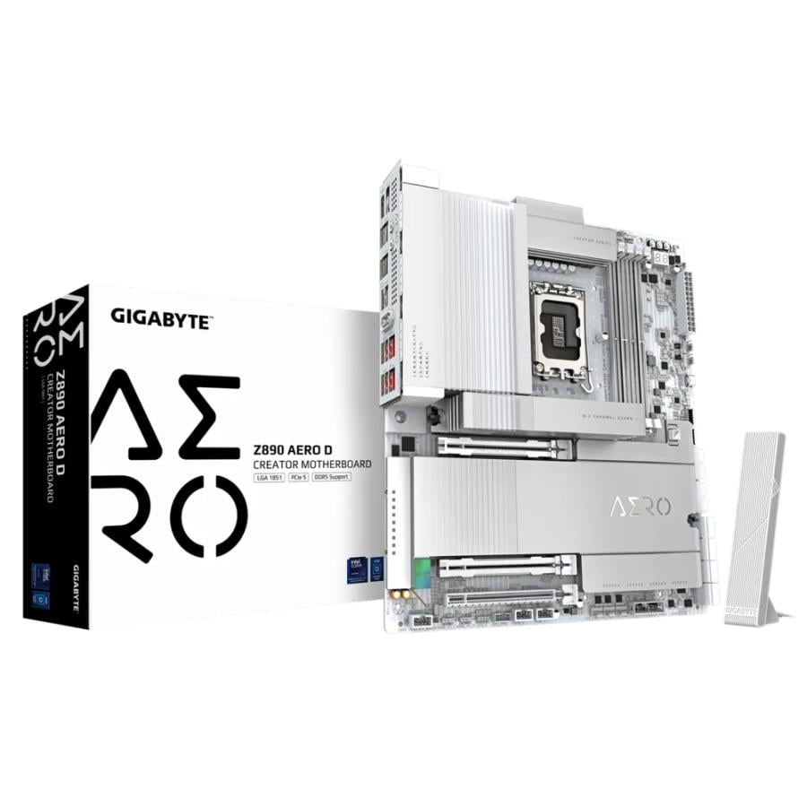 Gigabyte Z890 AERO D, ATX, LGA1851, Intel® Core™ Ultra, 4x DDR5, 2.5 Gbe x2, Wi-FI 7, USB4