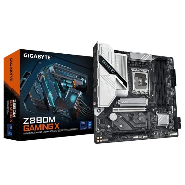Gigabyte Z890M GAMING X, mATX, LGA1851, Intel® Core™ Ultra, 4x DDR5, 2.5 Gbe, USB 4, BT 5