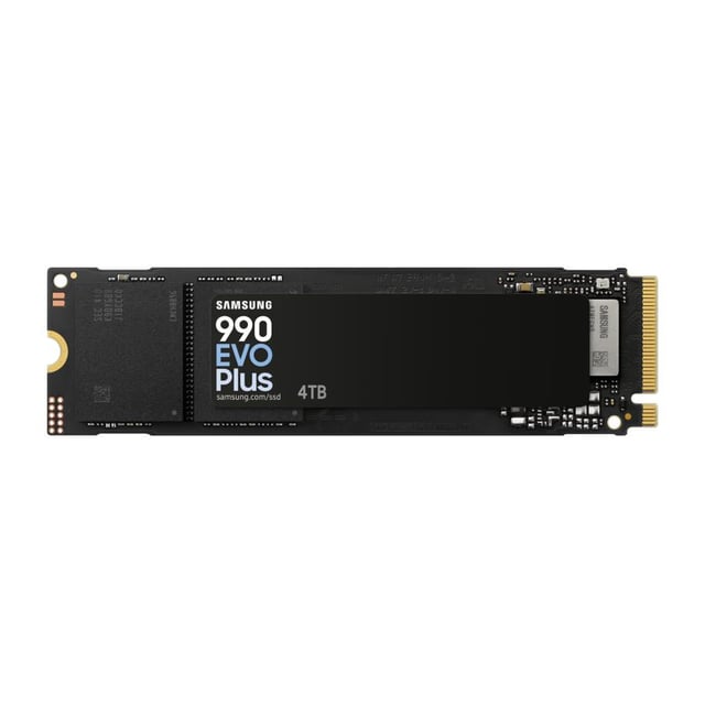Samsung MZ-V9S4T0BW MZ-V9S4T0 EVO 990 Plus SSD, 4 TB, M.2, PCIe 4.0, 7150 MB/s, 1350000 IOPS, Black