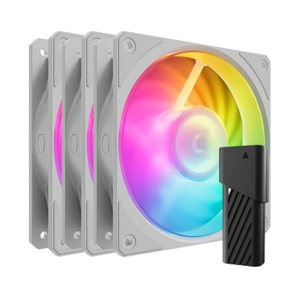 Cooler Master MFZ-M2DW-243P2-R1 Mobius 120P ARGB 3-Pack fan kit, 3x 120mm, 0-2400 RPM ± 10%, 4-pin