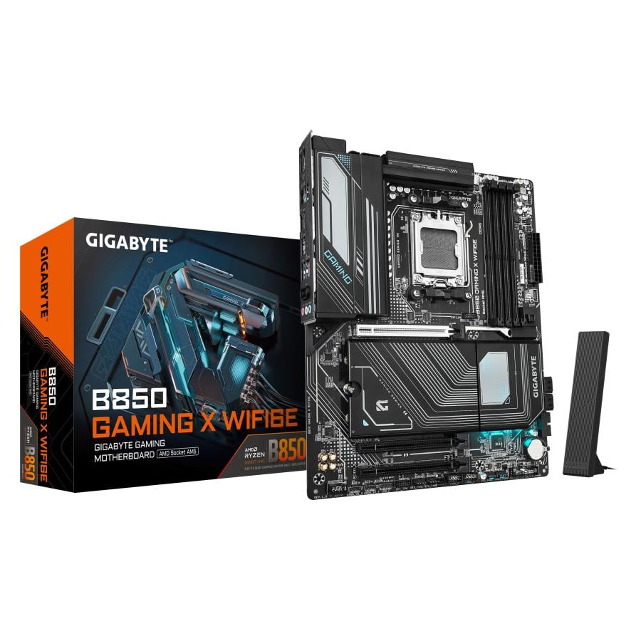 Gigabyte B850 GAMING X WIFI6E, ATX, AMD AM5, B850, 4x DDR5 8200 O.C, 2.5GbE, Wi-Fi 6E, BT 5.3, USB-C