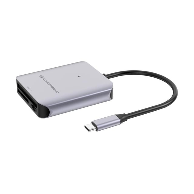 Conceptronic BIAN09G 3-in-1 Card Reader USB 3.2 Gen 2 Type-C, CFast 2.0, SD TF/(Micro-)SD 4.0