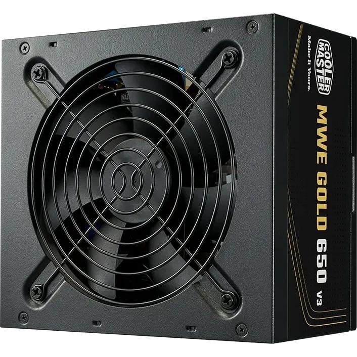 Cooler Master MPE-6502-ACAAG-3BEU MWE Gold 650 V3 Non Modular, ATX 12V Ver. 3.1, 550W, >90%, Black