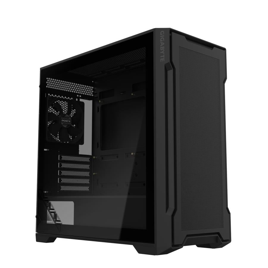 Gigabyte GB-C102G C102 GLASS, Midi Tower, PC, Black, ATX, Mini-ATX, Mini-ITX, Glass, Plastic, Steel