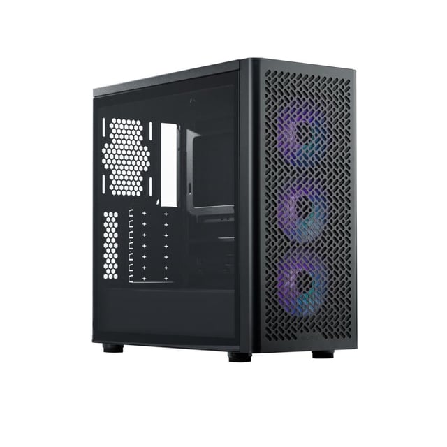 Cooler Master E502-KGNN-S00 Midi-Tower, ATX, WIndow, 3x 120MM ARGB, USB Type-C, Black