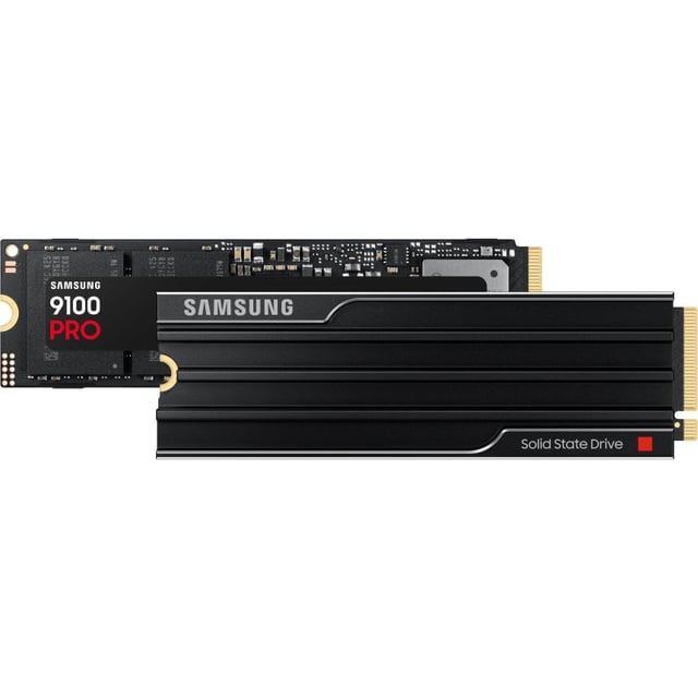 Samsung MZ-VAP8T0BW SSD 9100 PRO 8TB, M.2 PCIe 5.0, V-NAND TLC, up to 14,800 MB/s, 8GB DDR4X, Black