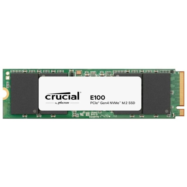 Crucial CT1000E100SSD8 E100 SSD, 1 TB, M.2 NVMe, PCIe Gen4, 3D NAND, 5000/ 3000 MB/s
