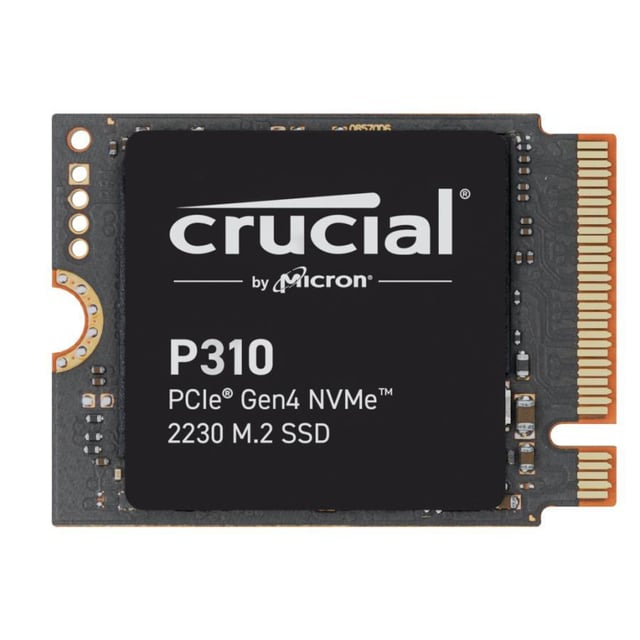 Crucial CT2000P310SSD5 P310 SSD, 2 TB, M.2 NVMe, PCIe Gen 4x4, 3D NAND, 7100/ 6000 MB/s, Heatsink
