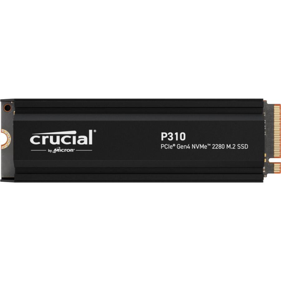 Crucial CT1000P310SSD5 P310 SSD, 1 TB, M.2 PCIe Gen4 NVMe, 3D NAND, 7100/ 6000 MB/s, Heatsink