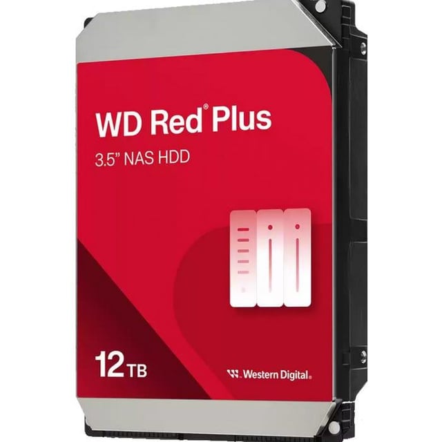Western Digital WD120EFGX Red Plus internal hard drive 12 TB, 3.5", SATA3, 7200 RPM, 512 MB