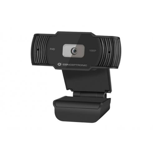Conceptronic 100753007201 AMDIS 1080P Full HD Webcam with Microphone, 1920 x 1080 pixels, Full HD, 3