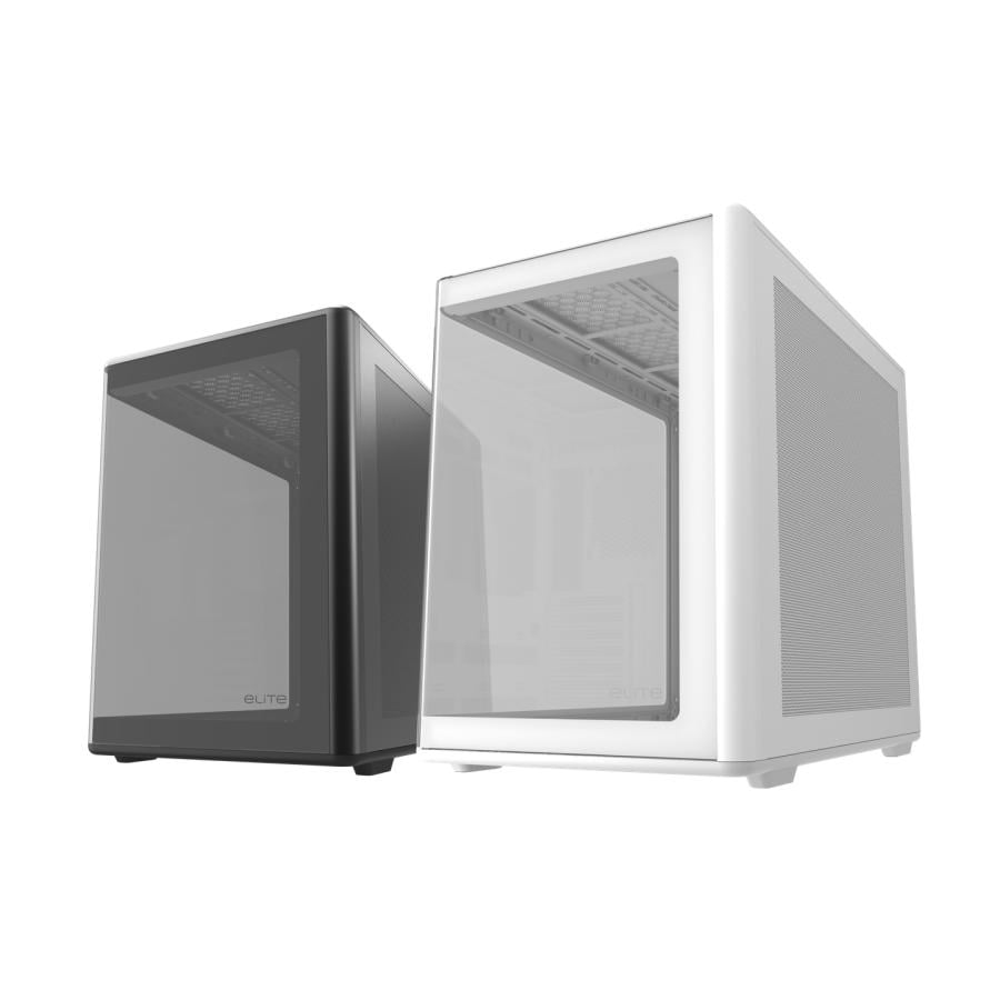 Cooler Master E600-WGNN-S01 Elite 600 White, Tempered Glass, Panoramic Panel, Full curved, 4x ARGB