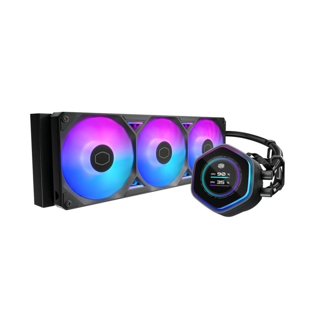 Cooler Master MLX-D36M-A25SZ-L1 Atmos II LCD Black, 360mm Radiator, 3x 120mm Sickleflow edge