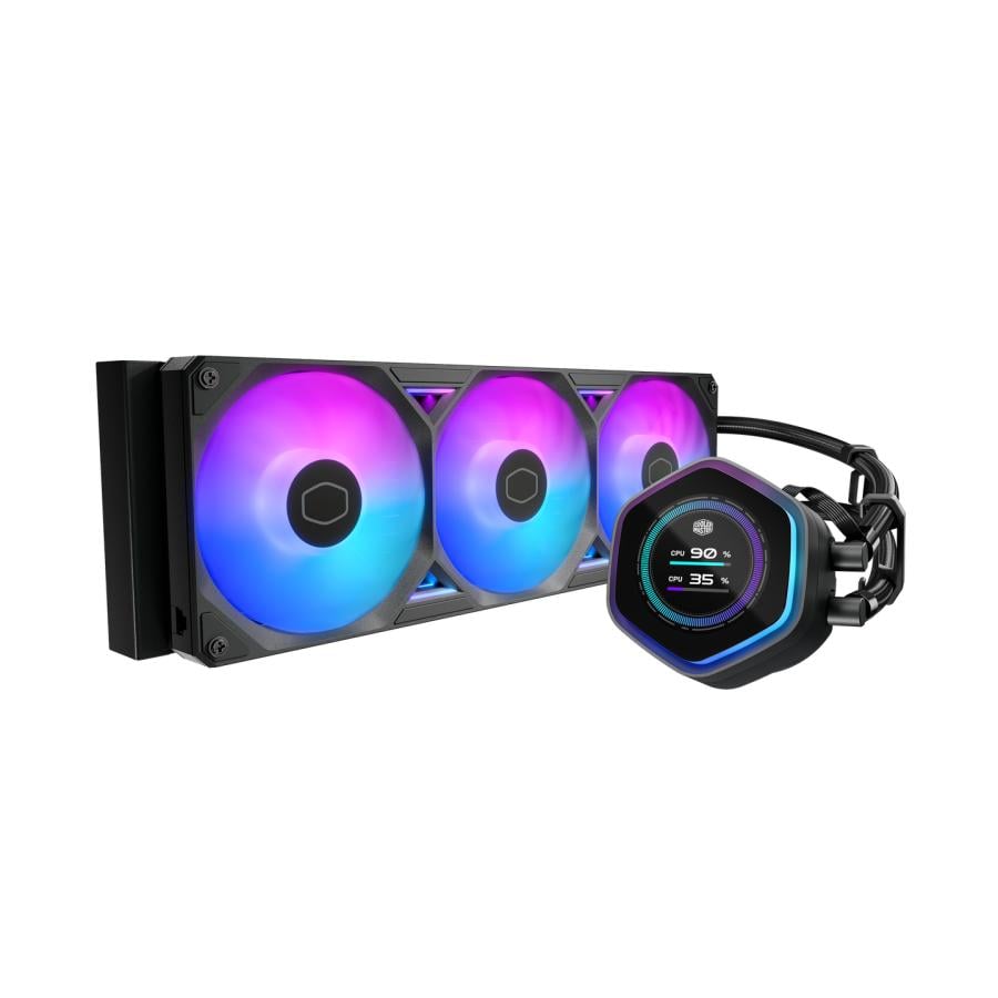 Cooler Master MLX-D36M-A25SZ-L1 Atmos II LCD Black, 360mm Radiator, 3x 120mm Sickleflow edge
