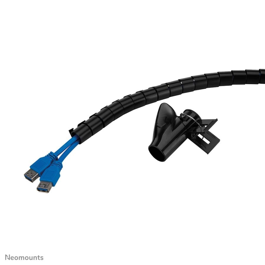 Neomounts ADS06-141BL Cable sleeve for 1-4 cables, universal cable sleeve, Desk, Plastic, Black