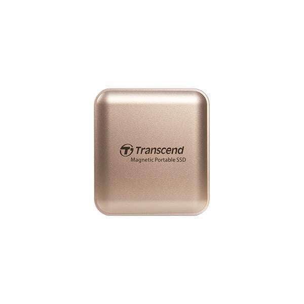 Transcend TS4TESD420G ESD420 Gold External SSD, 4TB, USB Type-C, 20 Gbps, 2000 MB/s, Magsafe