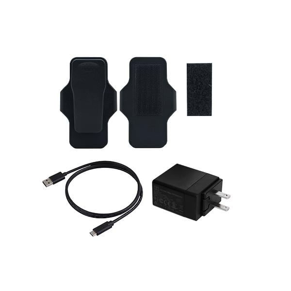 Transcend TS-DBK8 Body Camera Accessory Kit for DrivePro Body 40/10C, 360°, USB-C to USB-A cable