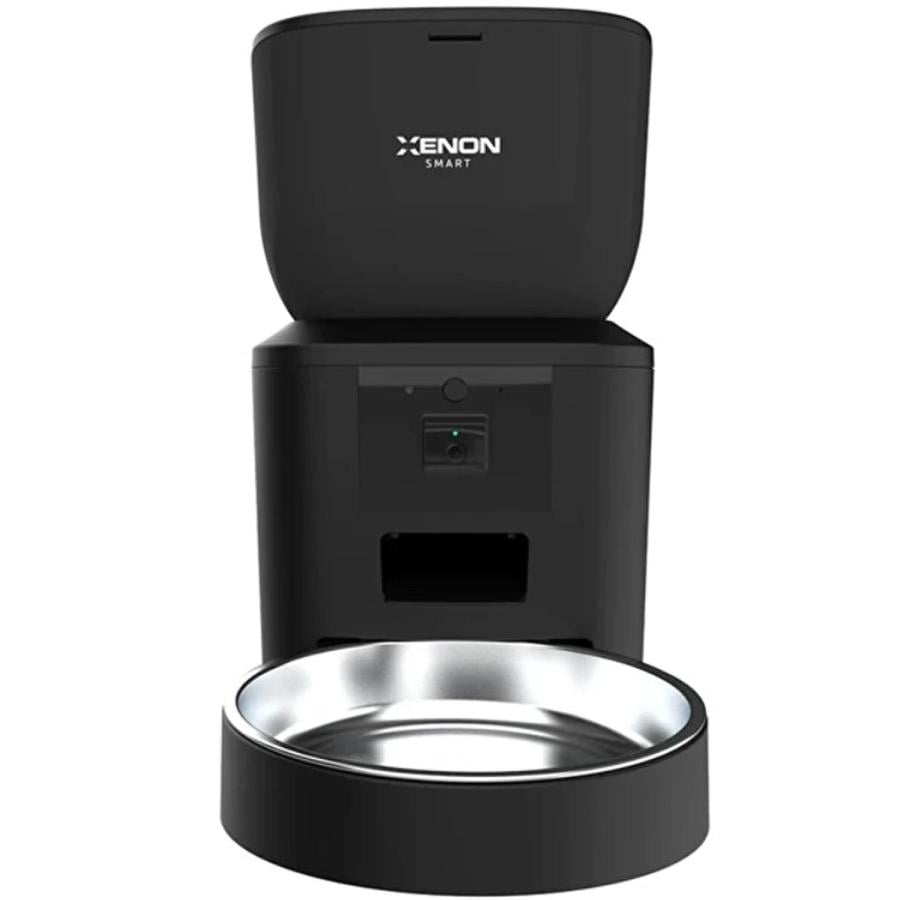 XENON Smart X8602SIYAH Smart Cat & Dog Food Bowl Black Wi-Fi Remote Sound and Camera Control
