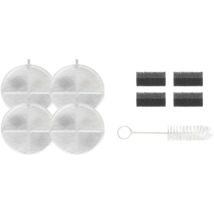 XENON Smart X8780 Smart Cat Water Fountain 4-Piece Spare Filter, 8650 Compatible, White