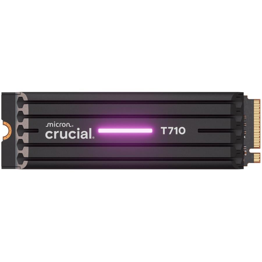 Crucial CT4000T710SSD5 T710 SSD, 4 TB, M.2, PCIe Gen5, NVMe, 14900/ 13800 MB/s, Heatsink