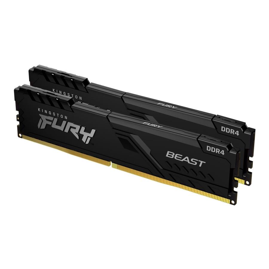 Kingston KF432C16BBK2/32 FURY Beast DIMM Kit, 32GB, 2x 16GB, DDR4, 3200 Mhz, CL16, Black, 288-pin