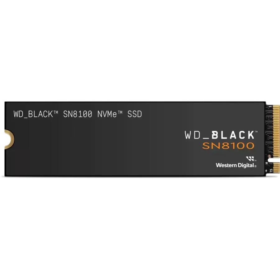 Western Digital WDS200T1X0M WD Black SN8100 SSD, 2TB, M.2, PCIe 5.0 x4, 3D V-NAND TLC, 14900MB/s