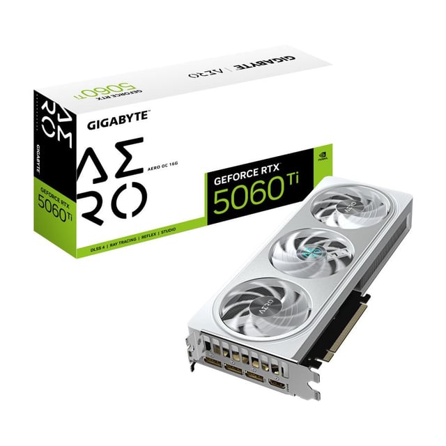 Gigabyte GV-N506TAERO OC-16GD GeForce RTX 5060 Ti AERO OC 16G, 16GB GDDR7, 128bit, PCIe 5.0