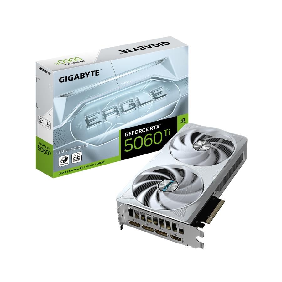 Gigabyte GV-N506TEAGLEOC ICE-8GD GeForce RTX 5060 Ti EAGLE OC ICE 8G, 8GB GDDR7, 128 bit, 2617 Mhz
