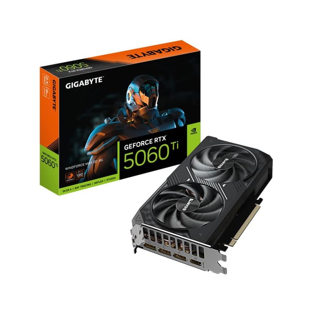 Gigabyte GV-N506TEAGLEMAX OC-8GD GeForce RTX 5060 Ti WINDFORCE MAX OC 8G, 8GB GDDR7, 128 bit, PCIe5