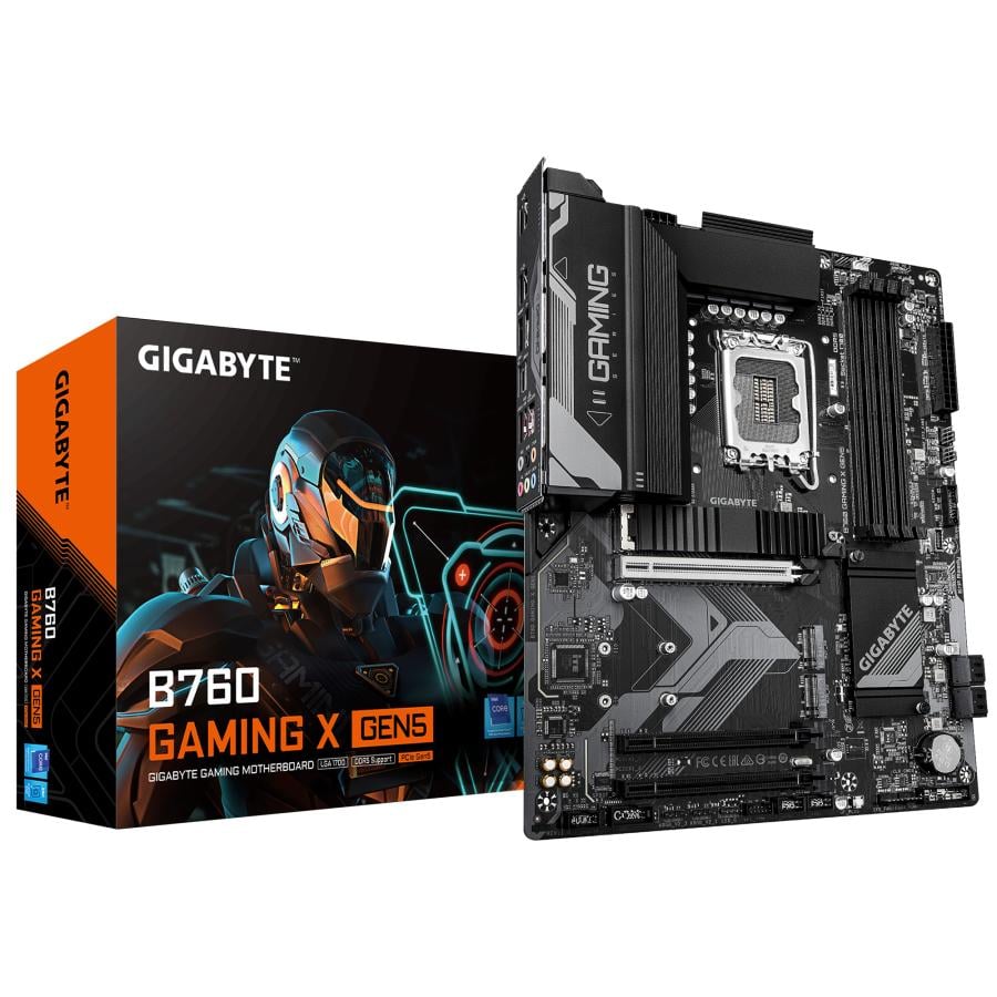 Gigabyte B760 GAMING X GEN5, ATX, Intel LGA1700, B760, DDR5, 5600 Mhz, 3x M.2, 2.5 GbE, USB 3.2 Gen