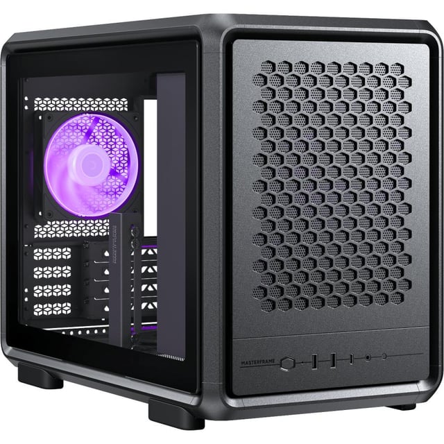 Cooler Master MF400M-KHNN-S00 MasterFrame 400 Mesh Black, mATX, USB 3.2 Type-C, Window, Black