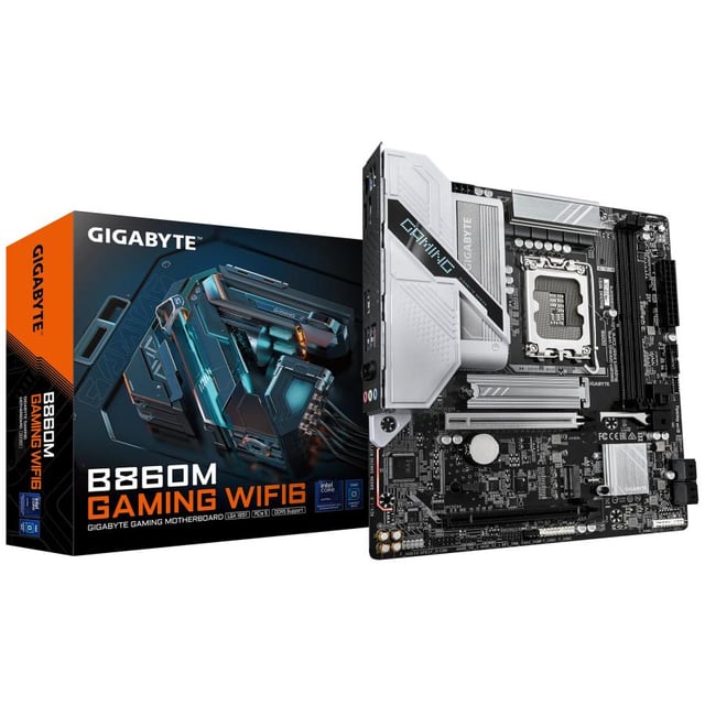 Gigabyte B860M GAMING WIFI6, LGA1851, Intel Core Ultra, 2x DIMM DDR5, Wi-Fi 6 AX, BT 5.3