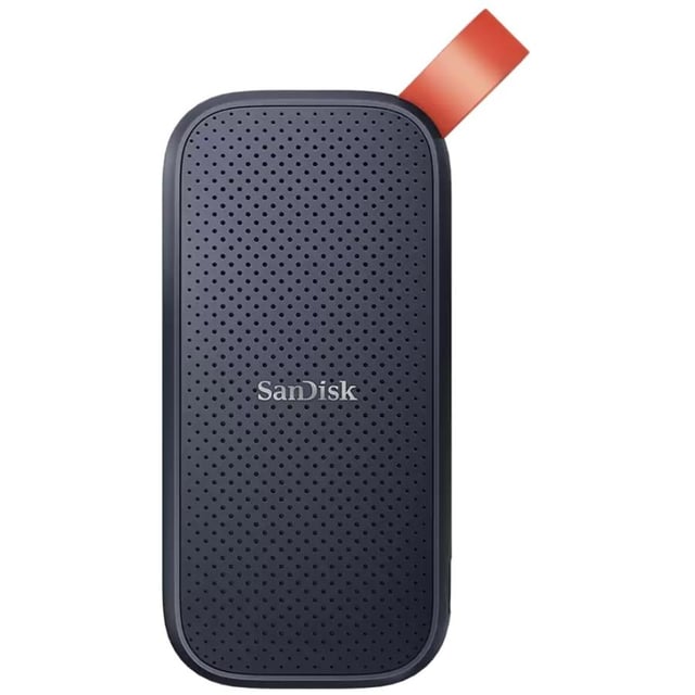 SanDisk SDSSDE30-1T00-G26 Portable SSD, 1 TB, USB Type-C 3.2 Gen 2, 800 MB/s, Black