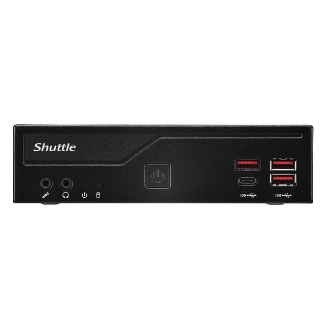 Shuttle PIB-DB860001 DB860 Slim Barebone PC, S1851, 2x HDMI, 1x DP, 1x USB-C DP, , M.2, 2x LAN, 24/7