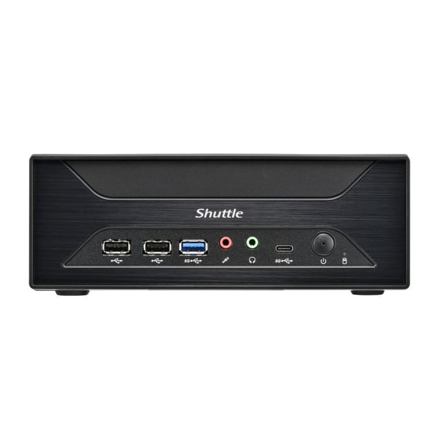 Shuttle PIB-XH81001 XH810 XPC Slim Barebone PC, LGA 1851, Intel H810, 2xHDMI, 1x DP, 1x VGA, 2x COM