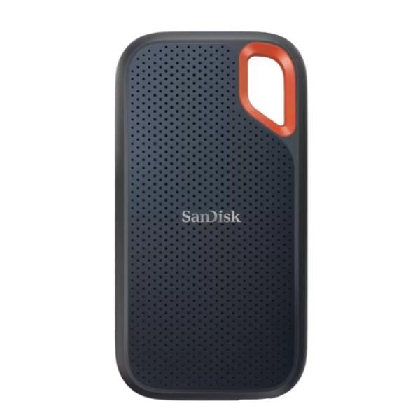 SanDisk SDSSDE61-4T00-G25 Extreme Portable SSD, 4TB, USB Type-C, PCIe NVME, 1050/ 1000 MB/s, Black