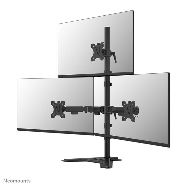 Neomounts DS45-600BL2-1 Triple monitor stand 10-32", Freestanding, 5 kg, 25.4 - 81.3 cm, 100x100 mm
