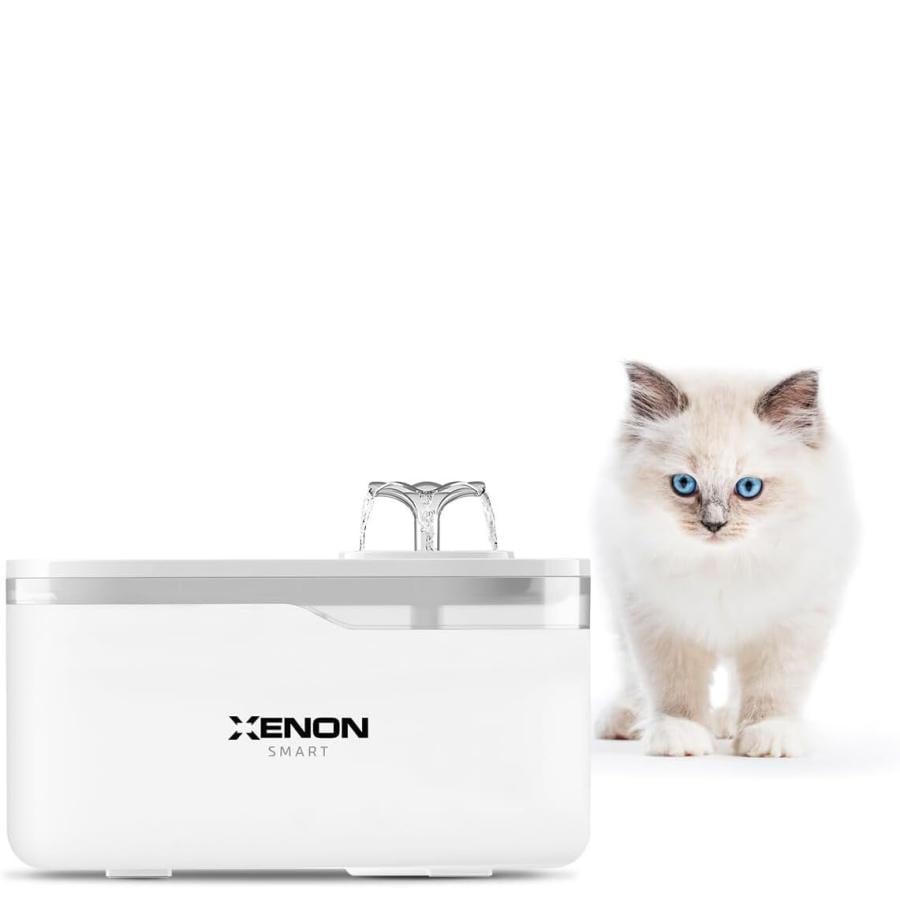 XENON SMART X8650_M1 Smart Cat Water Fountain - White, Wi-Fi 2.4GHz + BLE, < 35 dB, 5v adapter