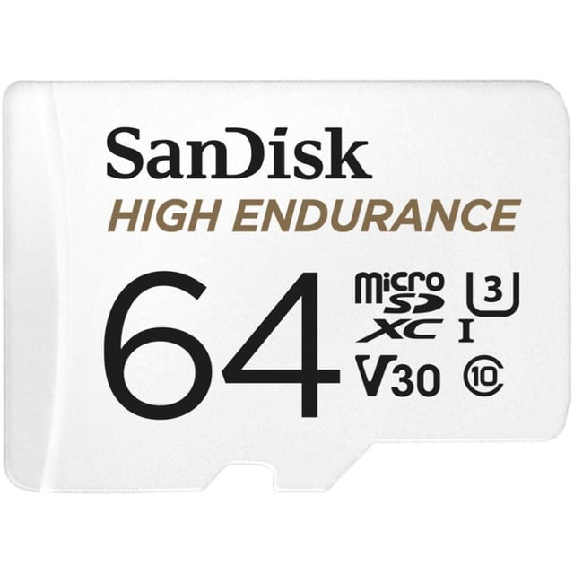 SanDisk SDSQQNR-064G-GN6IA High Endurance microSDHC, 64GB, V30 UHS-I, 100MB/s