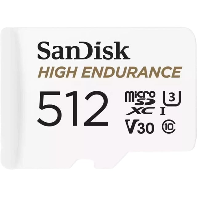 SanDisk SDSQQNR-512G-GN6IA High Endurance microSDXC, 512 GB, V30 UHS-I, 100MB/s