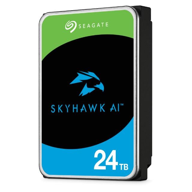 Seagate ST24000VE002 SkyHawk AI, 24 TB, 7200 RPM, 512 MB, 3.5", Serial ATA III