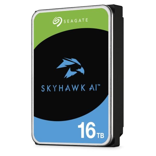 Seagate ST16000VE005 SkyHawk AI Surveillance HDD, 16 TB, 3.5", Serial ATA III, 7200 RPM, 512 MB