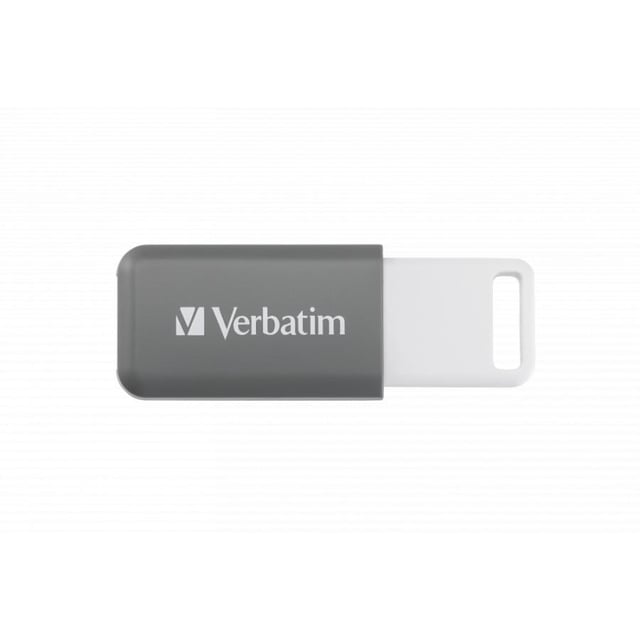 Verbatim 49456 V DataBar, 128 GB, USB Type-A, 2.0, Slide, 9.1 g, Grey